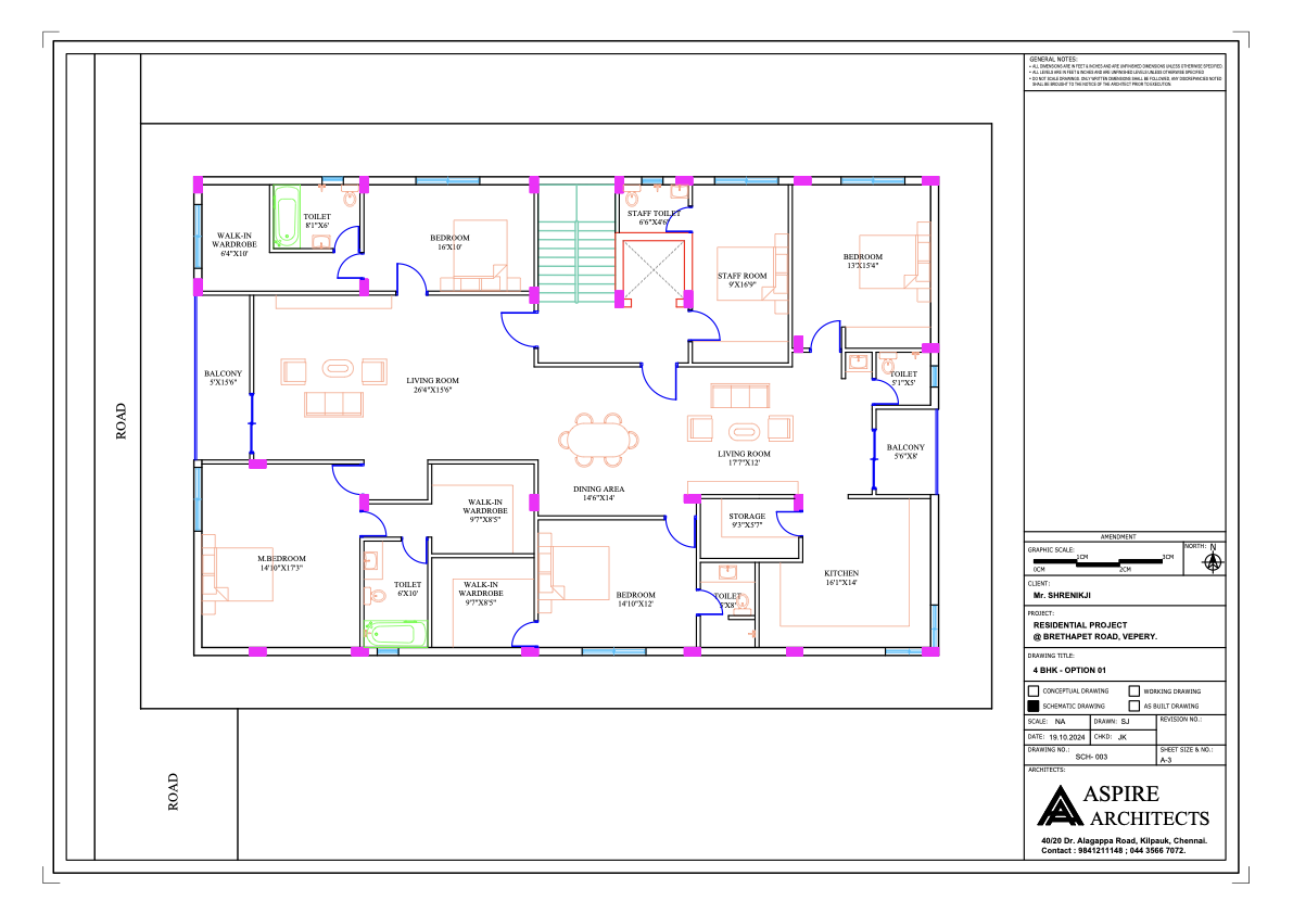 4 BHK Floor Plan